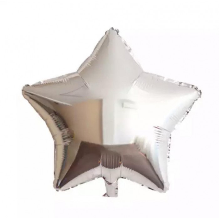Folinis balionas "Sidabrinė žvaigždutė" (46cm)