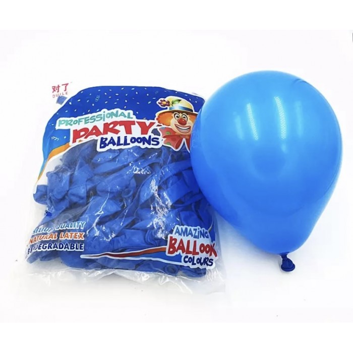 Maži balionai, mėlyni (20vnt, 13cm)