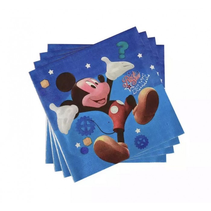 Mėlynos servetėlės "Mickey Mouse" (20vnt)